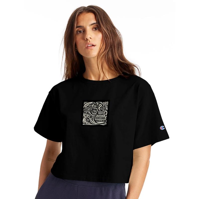 Abstract Jug Pattern Tee