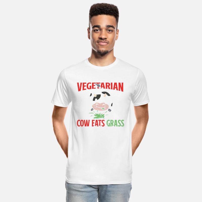 Anti Vegan COW EATS GRASS I EAT COW Funny