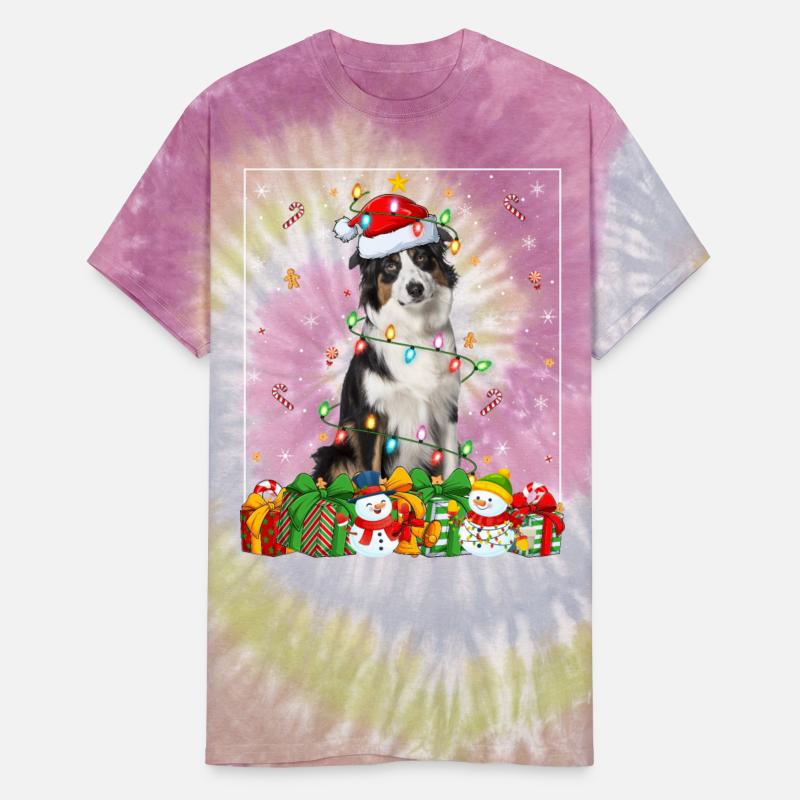 Australian Shepherd Dog Christmas Lights