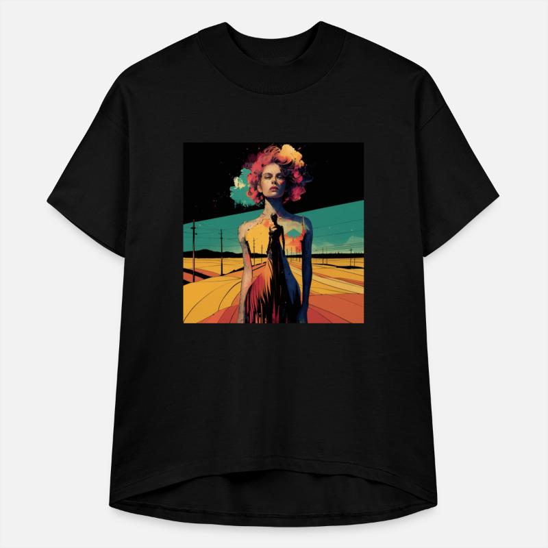 Minimalist watercolor painting T shirt