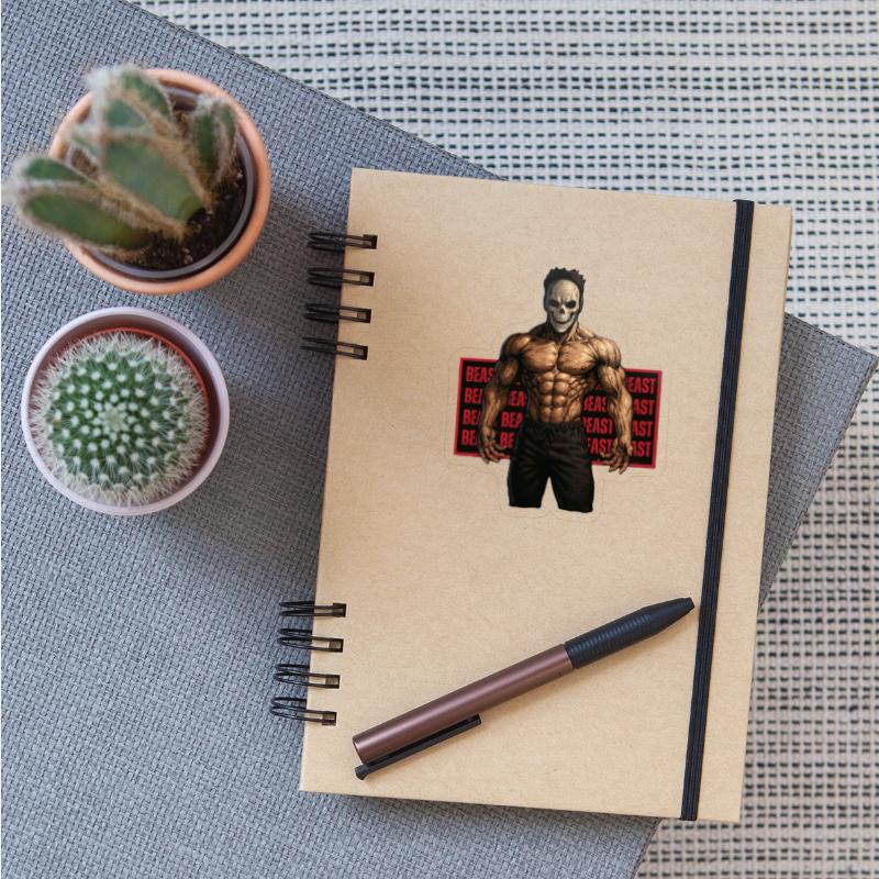 Muscular Skull Beast Illustration