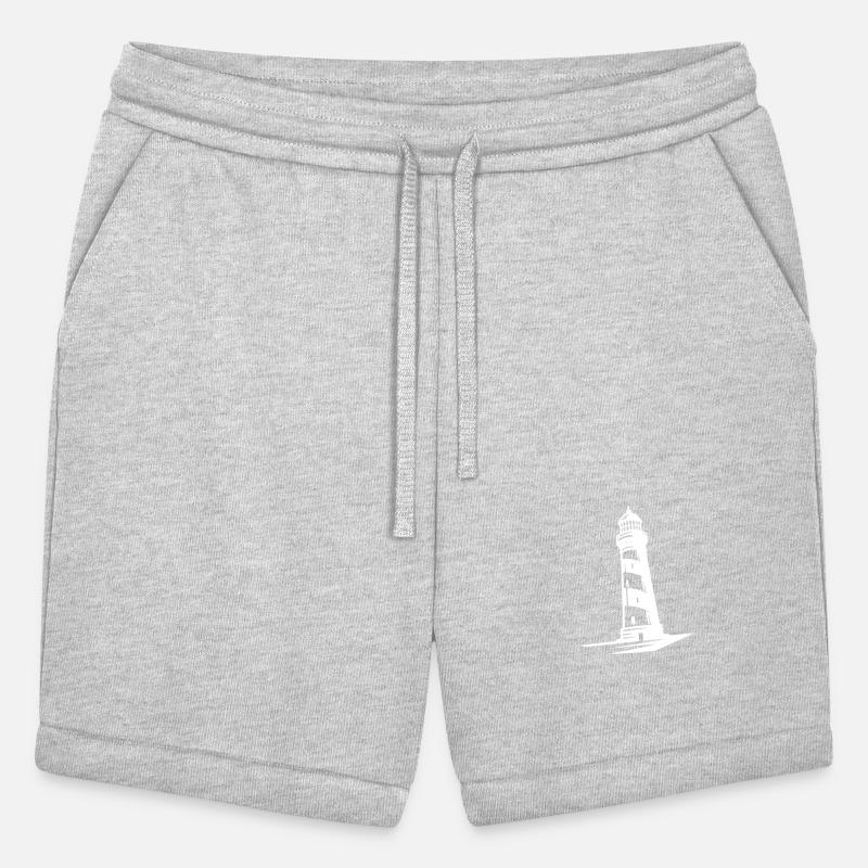 Old Lonely Striped Coastal Lighthouse