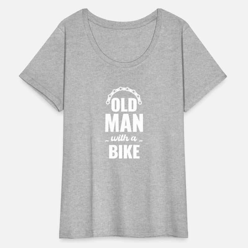 Old Man With A Bike Cycling Grandpa Cycopath