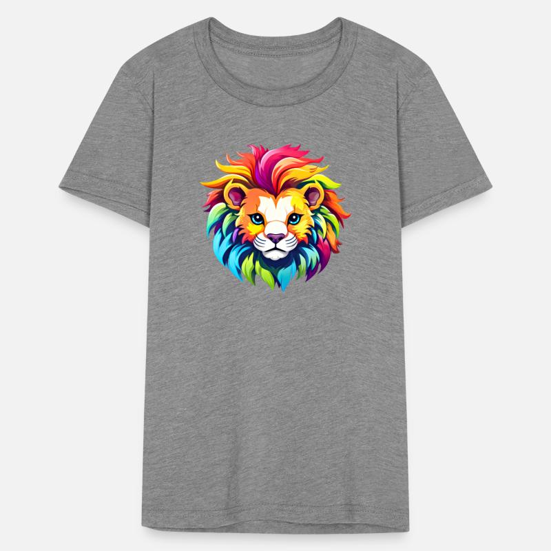 Сolorful Lion Cub Head