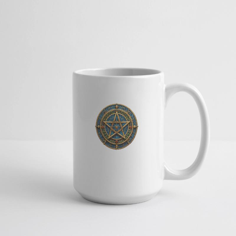 Pentagram Set in gold and turquoise