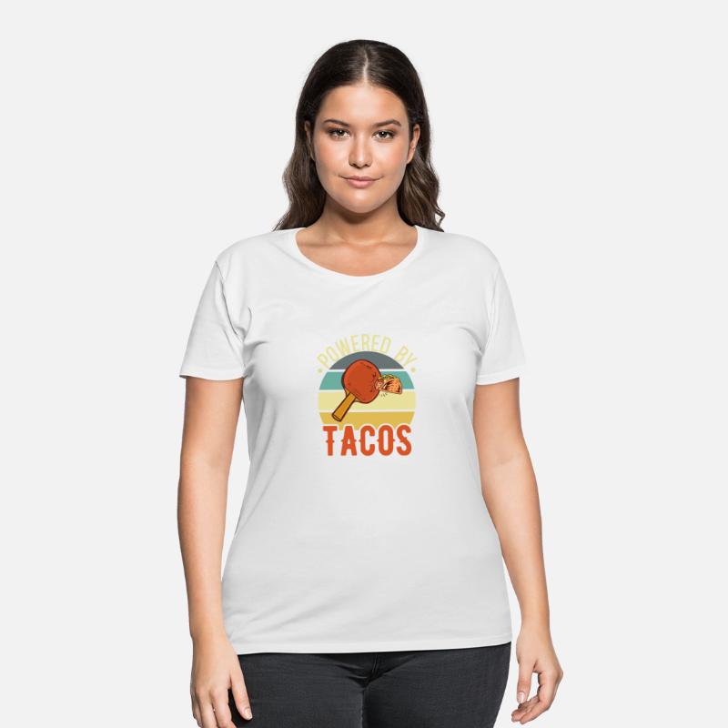 Powered by Tacos Funny Table Tennis Taco