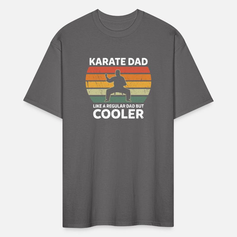 Retro Karate Dad Like A Regular Dad But Cooler