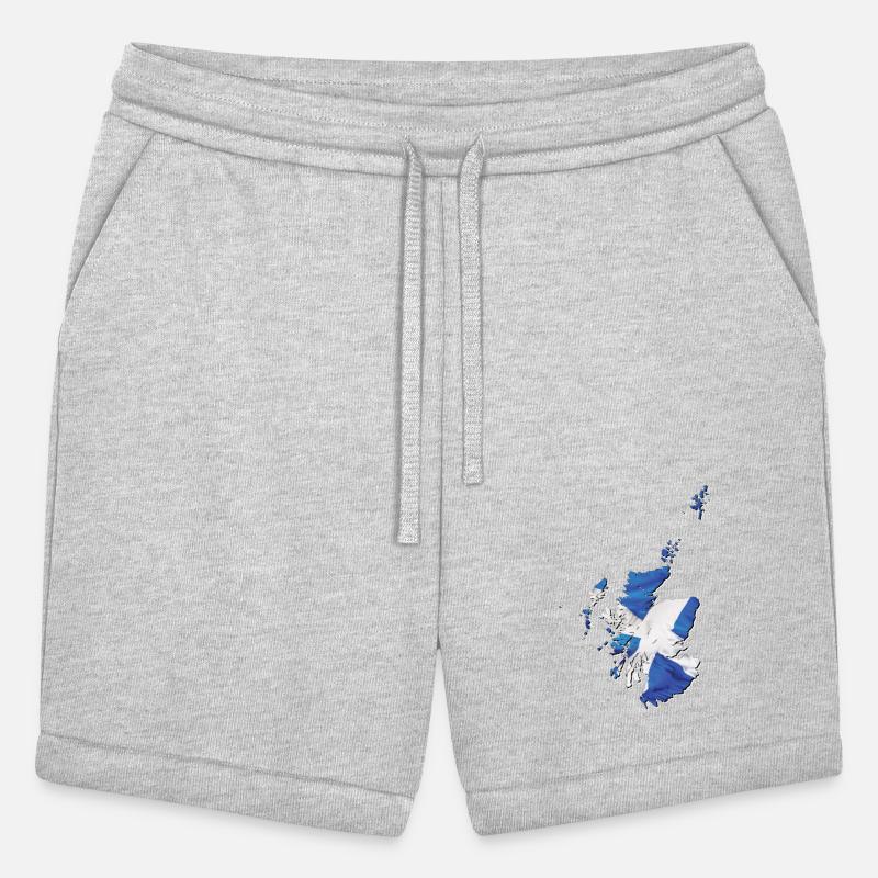 Scotland Flag in Scotland Map