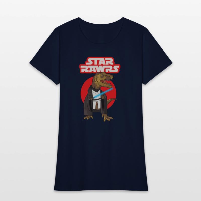 Star Rawrs, Funny Laser Sword T Rex, Cool Dinosaur