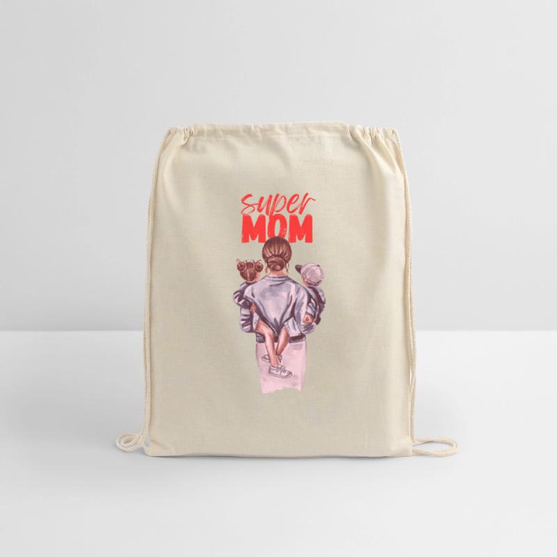 Super Mom Watercolor Design T shirt Design