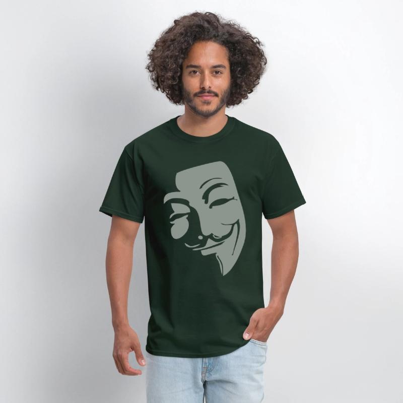 Anonymous Mask with Quirky Smile