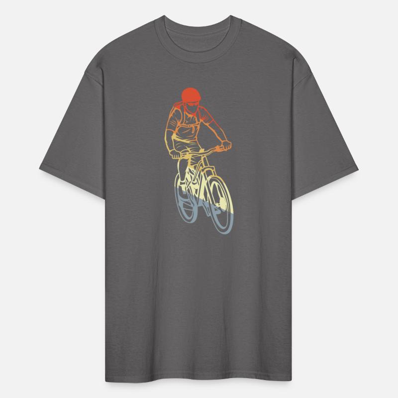 Vintage Mountain Biker Drawing