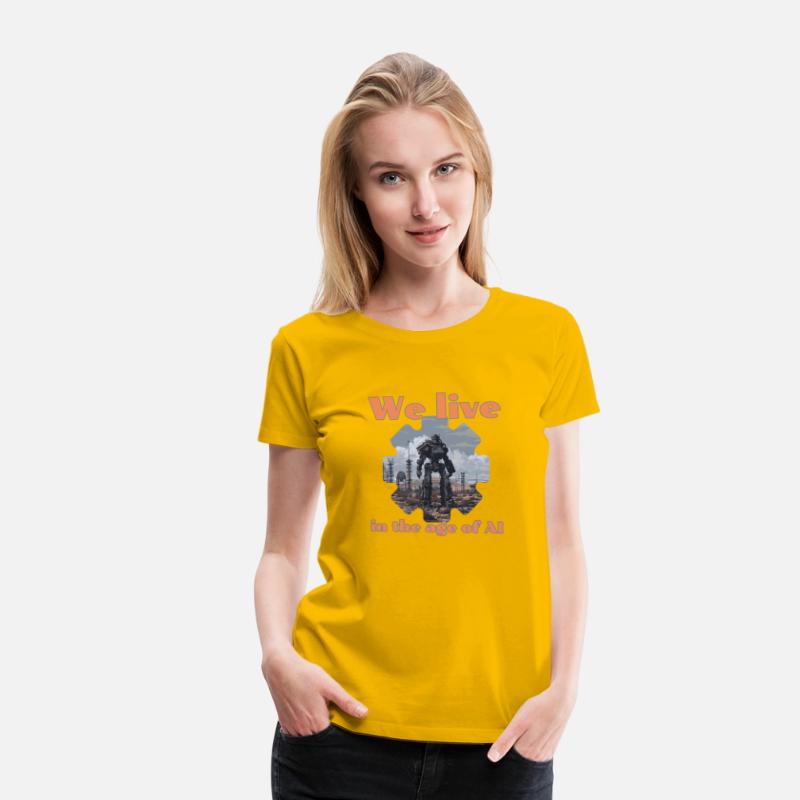 we live in the age of ai t shirt design templat