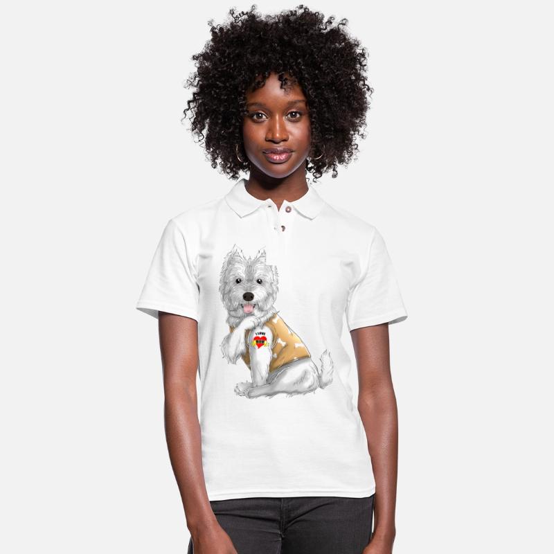 westie i love mom tattoo dog funny mors day gift