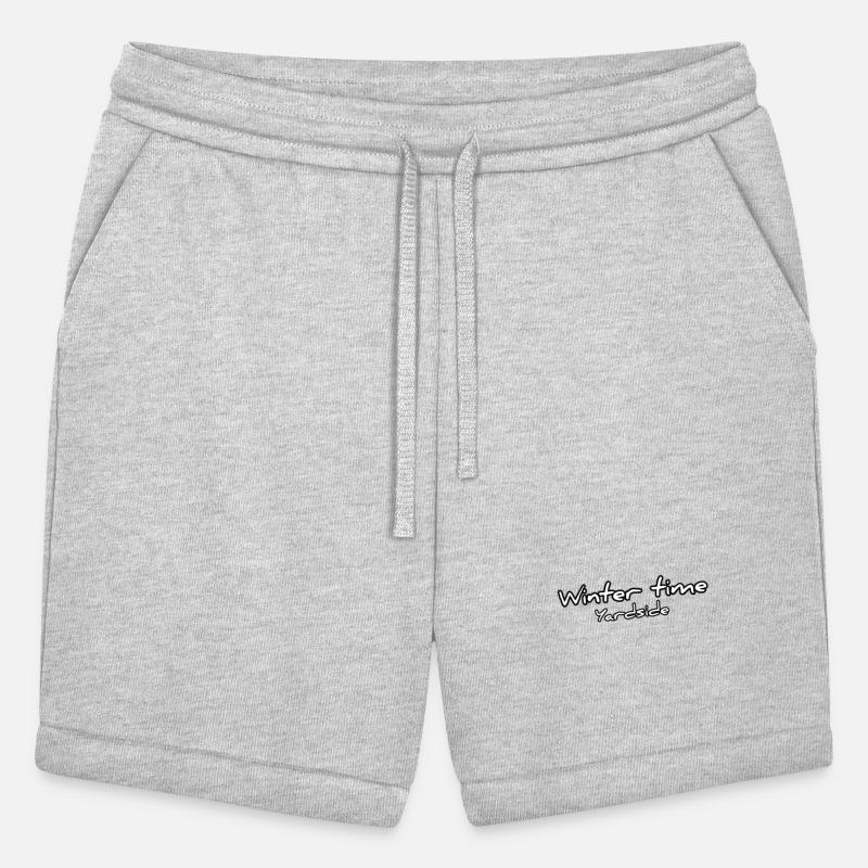 Winter time Yardside font logo white color