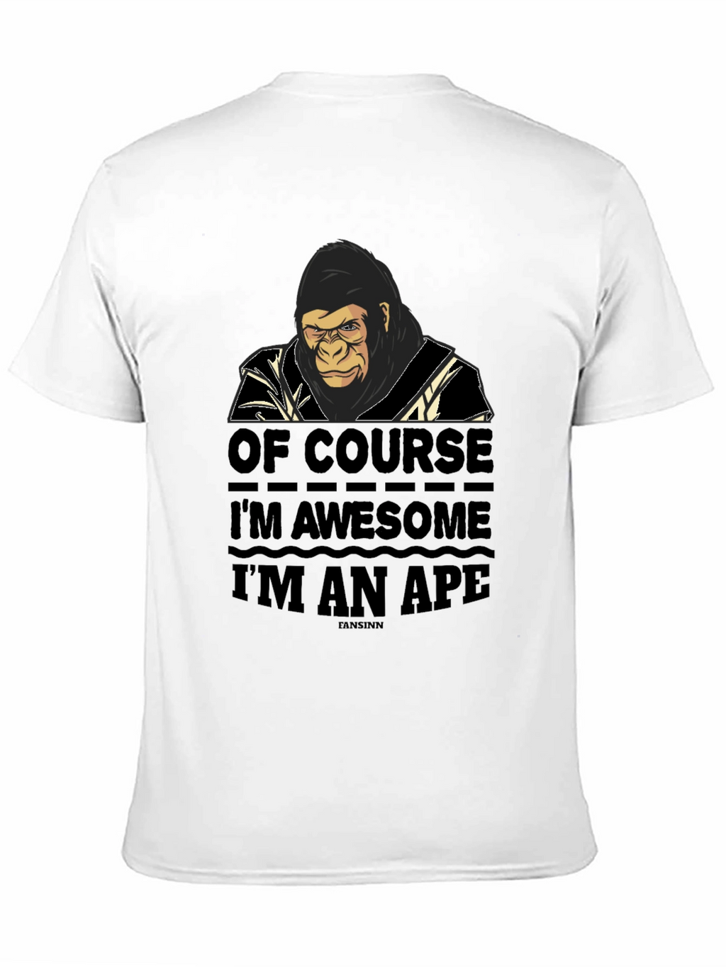 Awesome Ape Graphic Tee - Mens Black T-Shirt