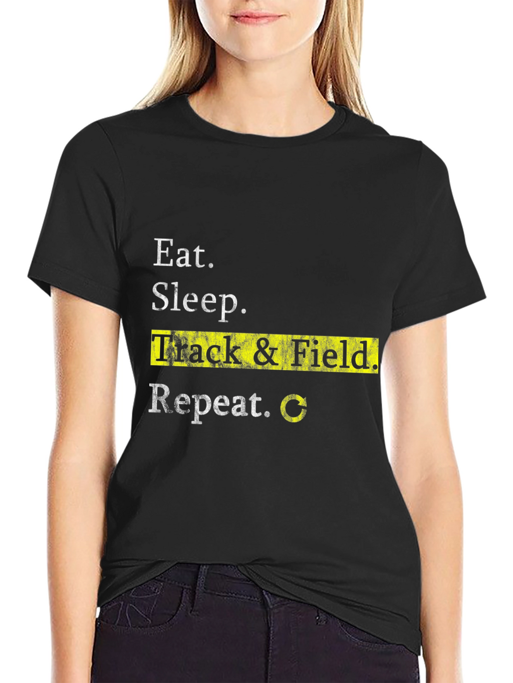 Eat Sleep Track & Field Repeat T-Shirt