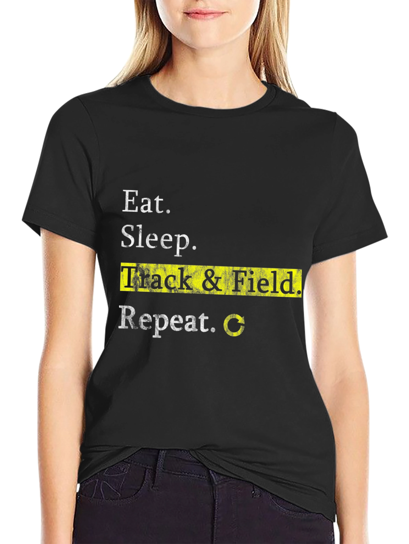 Eat Sleep Track & Field Repeat T-Shirt