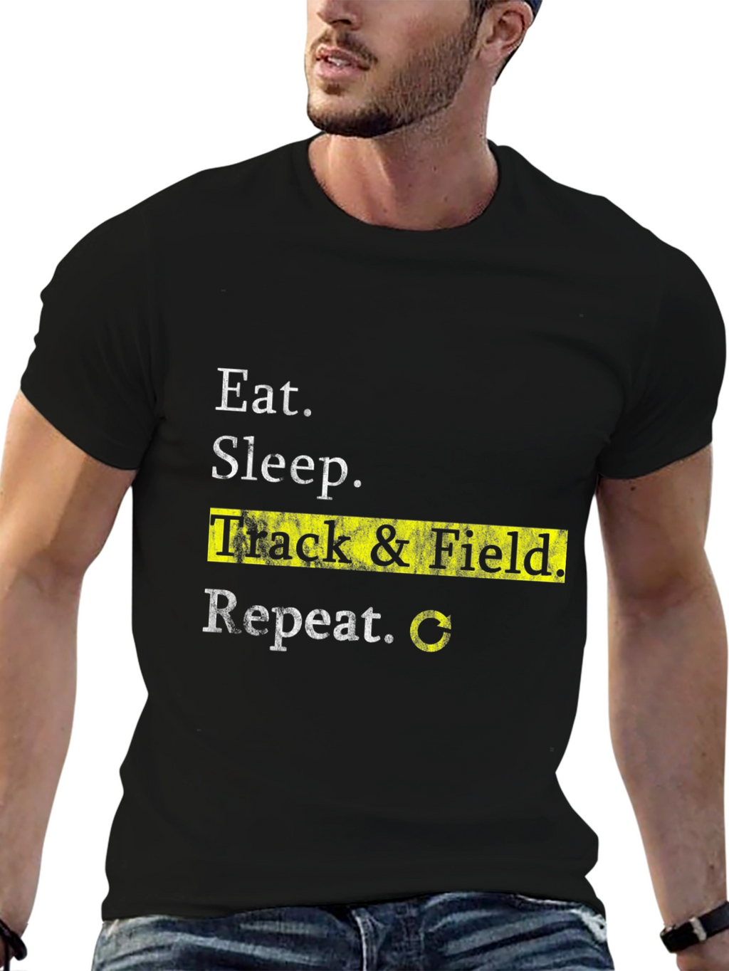 Eat Sleep Track & Field Repeat T-Shirt