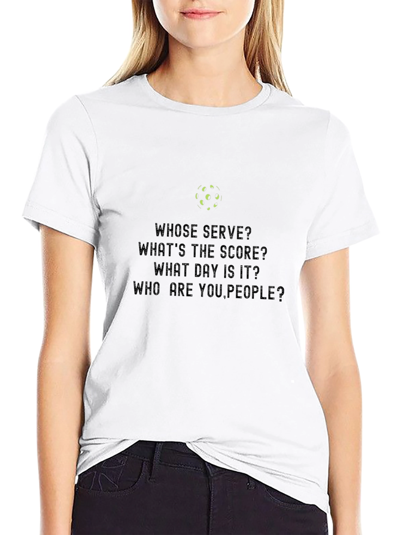 Pickleball Fan T-Shirt: Whose Serve?