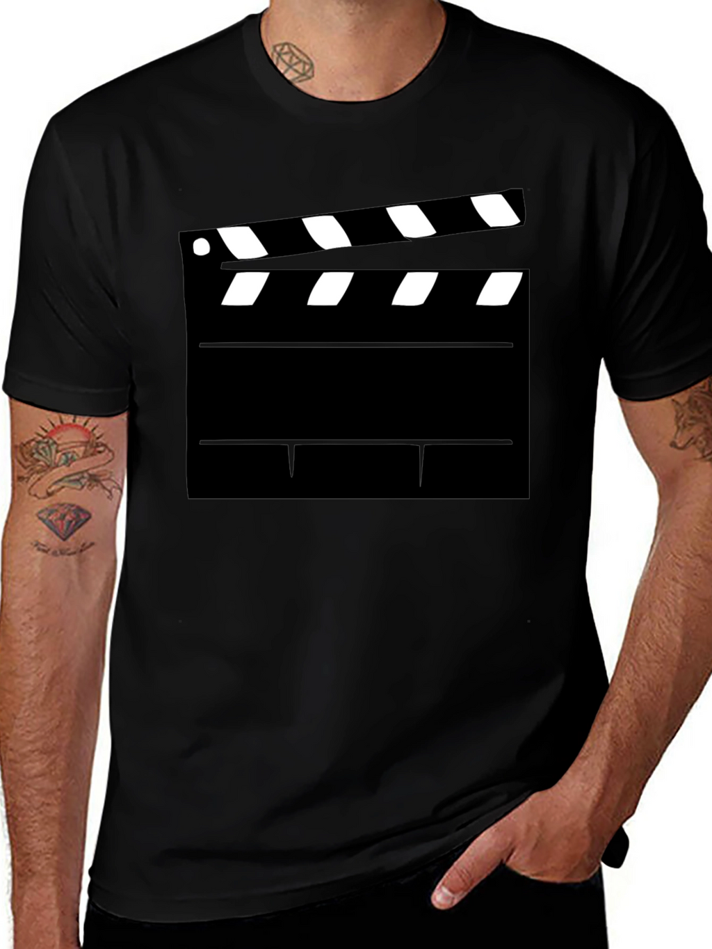 Movie Clapperboard Graphic T-Shirt - Film Lover Tee
