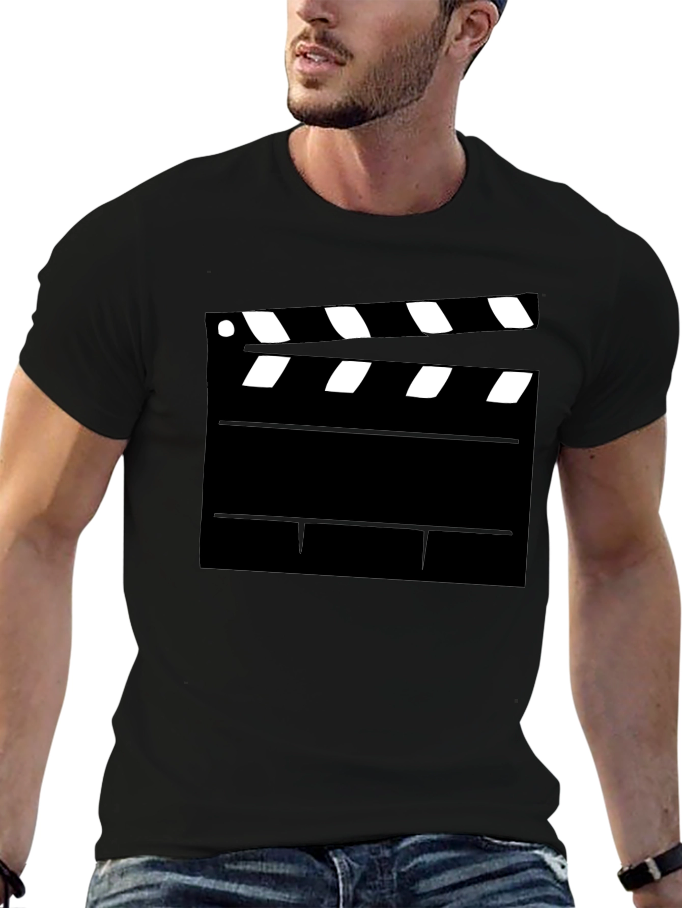Movie Clapperboard Graphic T-Shirt - Film Lover Tee