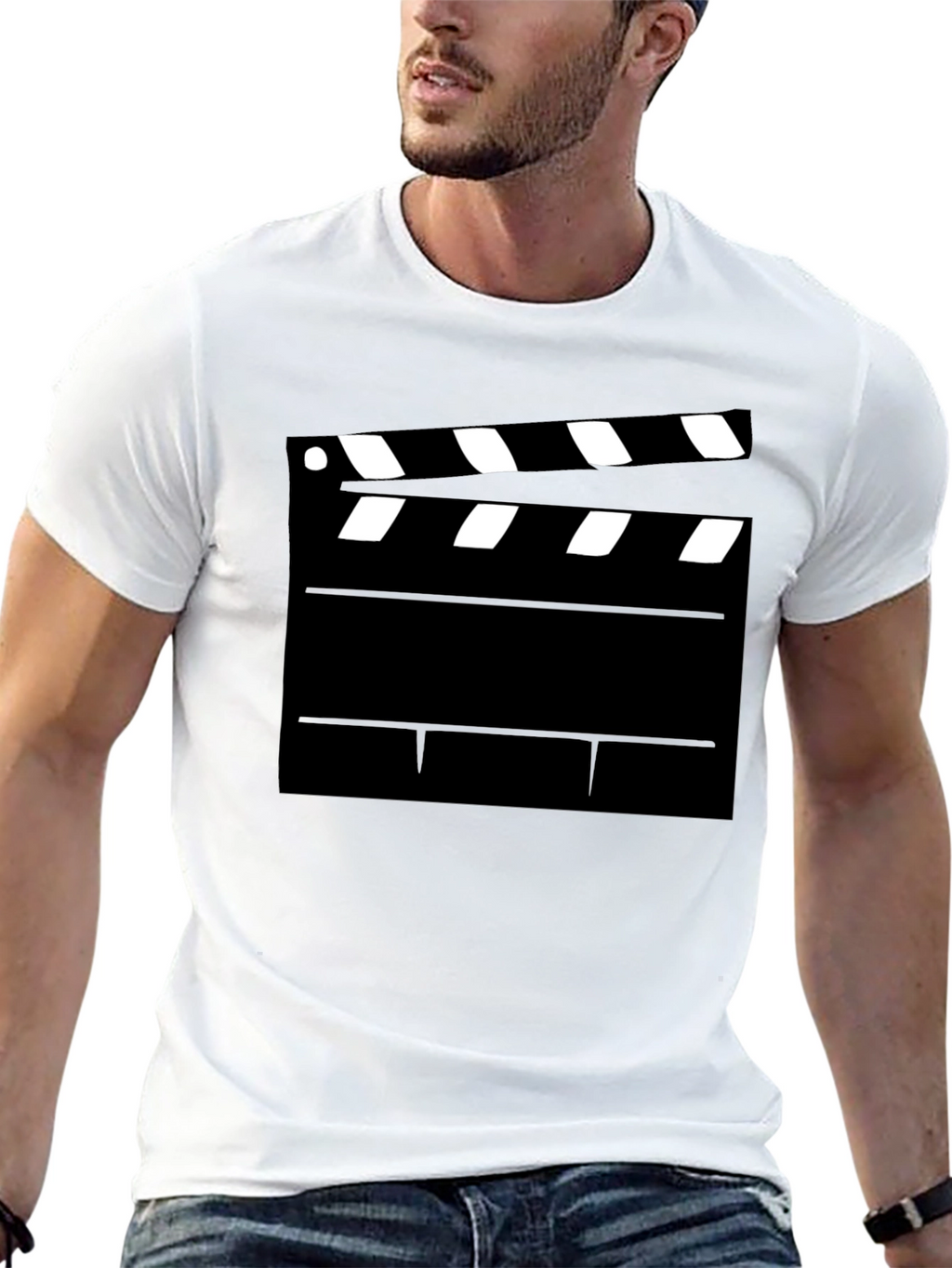 Movie Clapperboard Graphic T-Shirt - Film Lover Tee