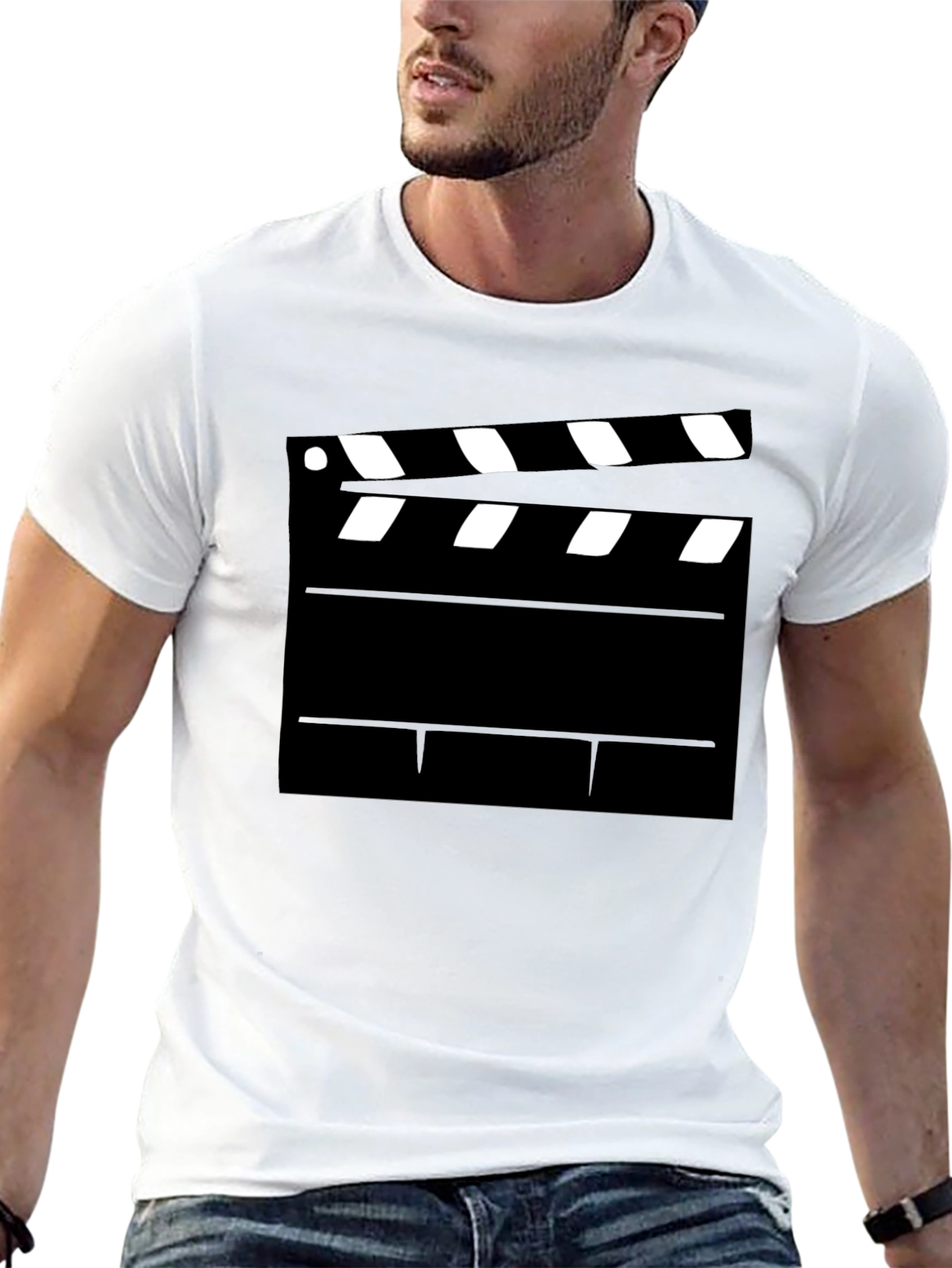 Movie Clapperboard Graphic T-Shirt - Film Lover Tee