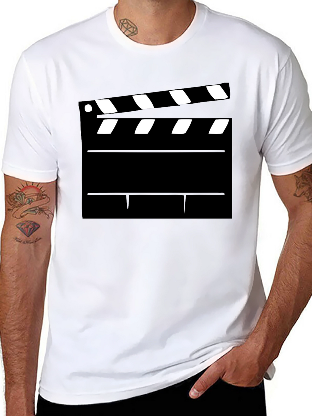 Movie Clapperboard Graphic T-Shirt - Film Lover Tee
