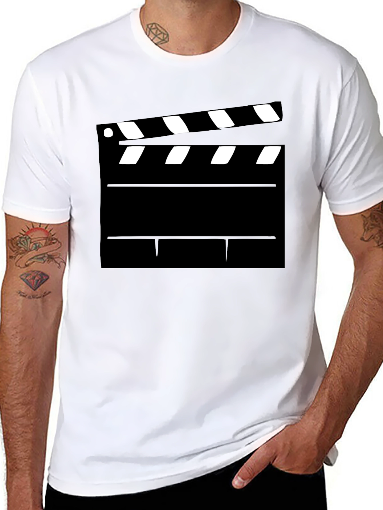Movie Clapperboard Graphic T-Shirt - Film Lover Tee