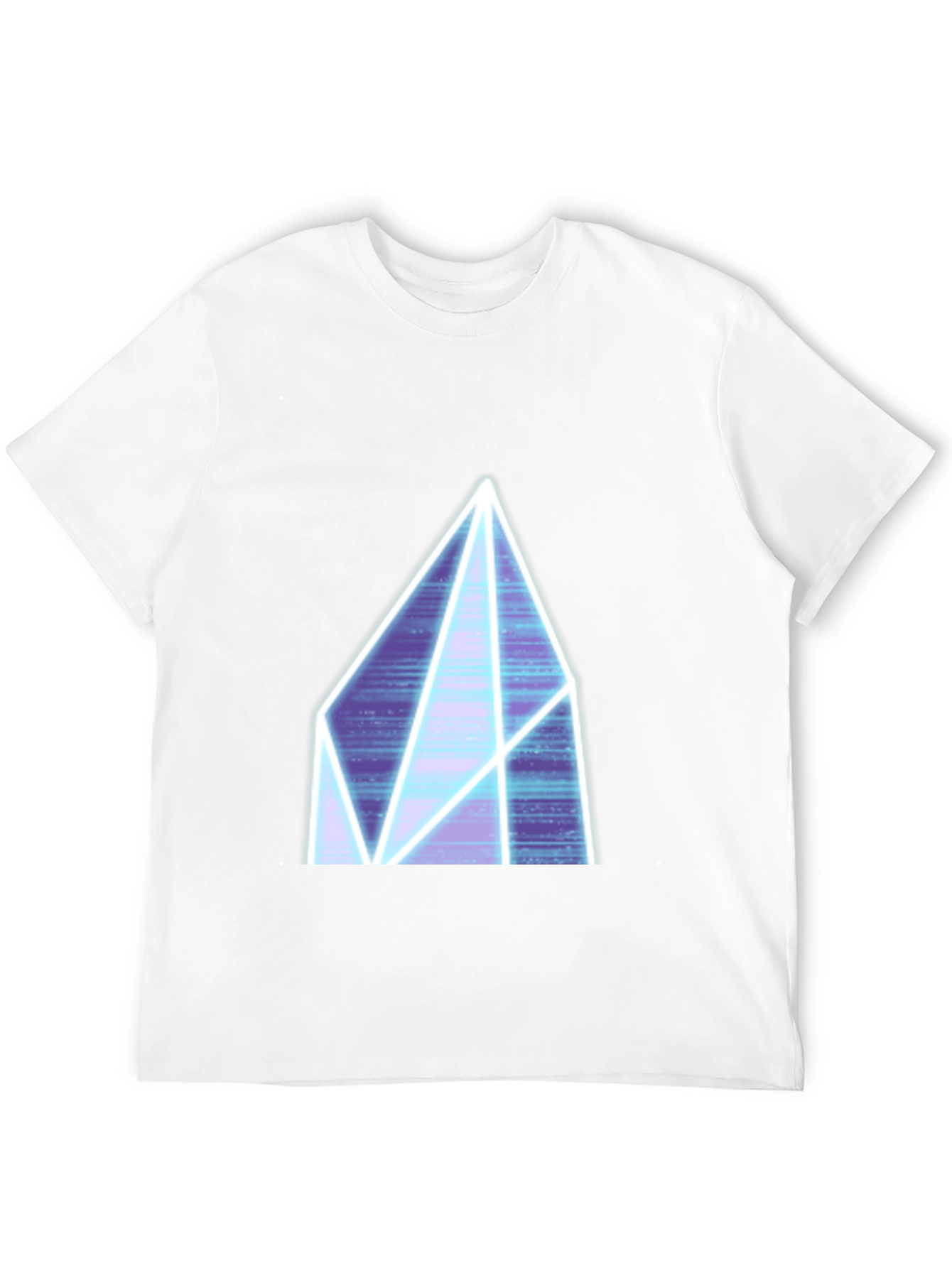 Neon Crystal Graphic Tee - Black Casual Shirt