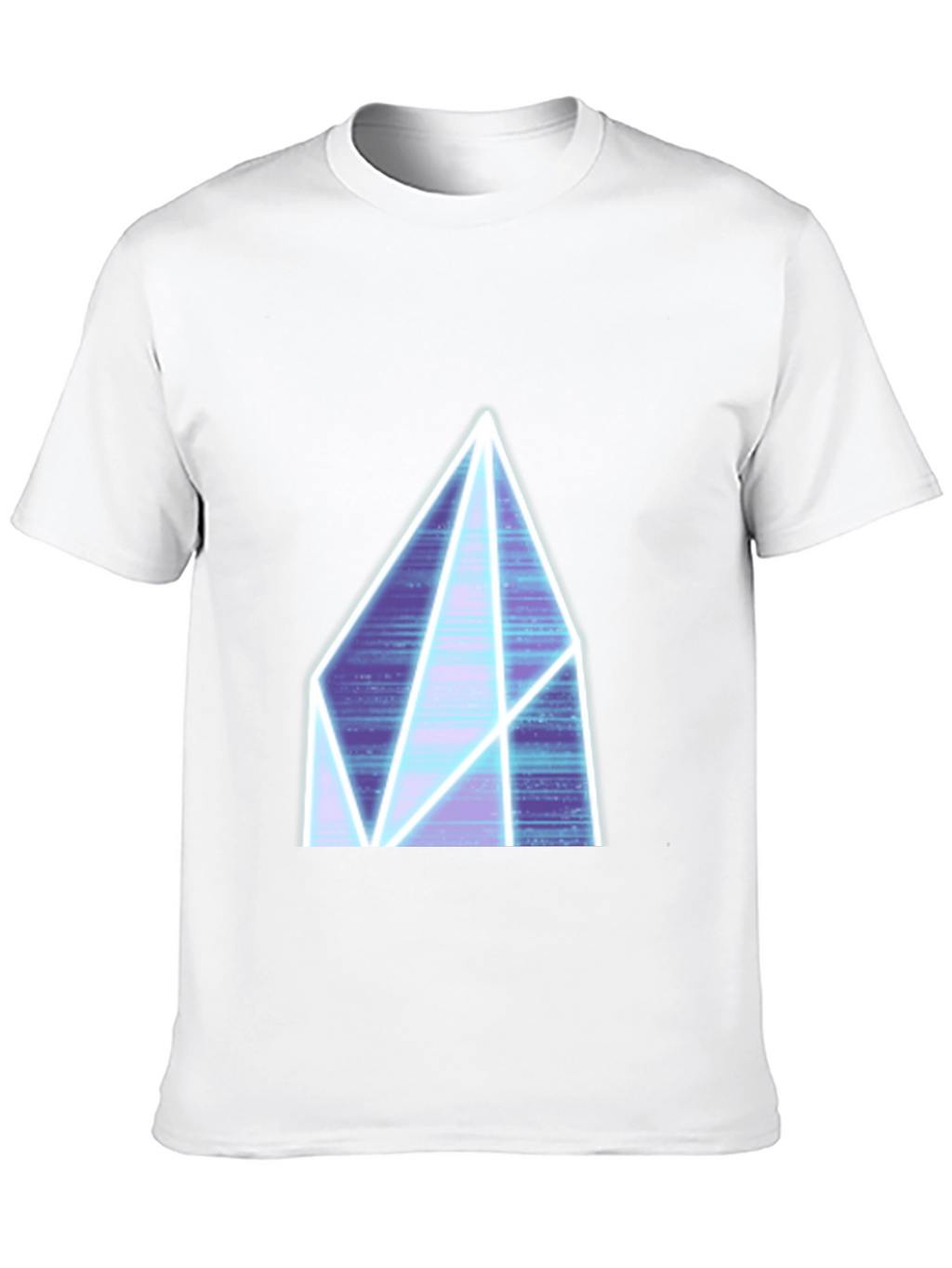 Neon Crystal Graphic Tee - Black Casual Shirt