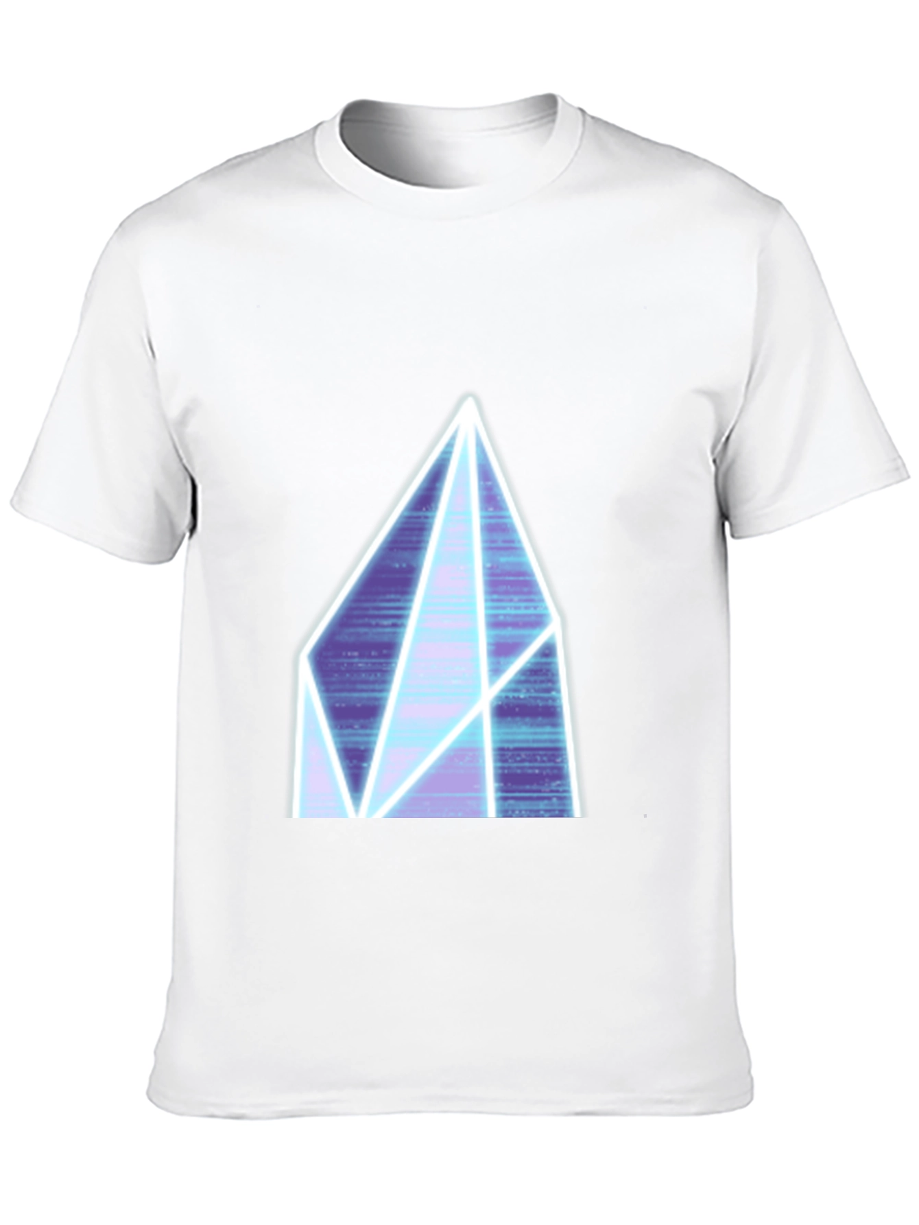 Neon Crystal Graphic Tee - Black Casual Shirt