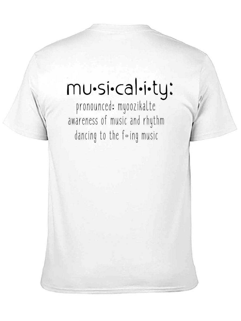 Musicality Definition Black T-Shirt
