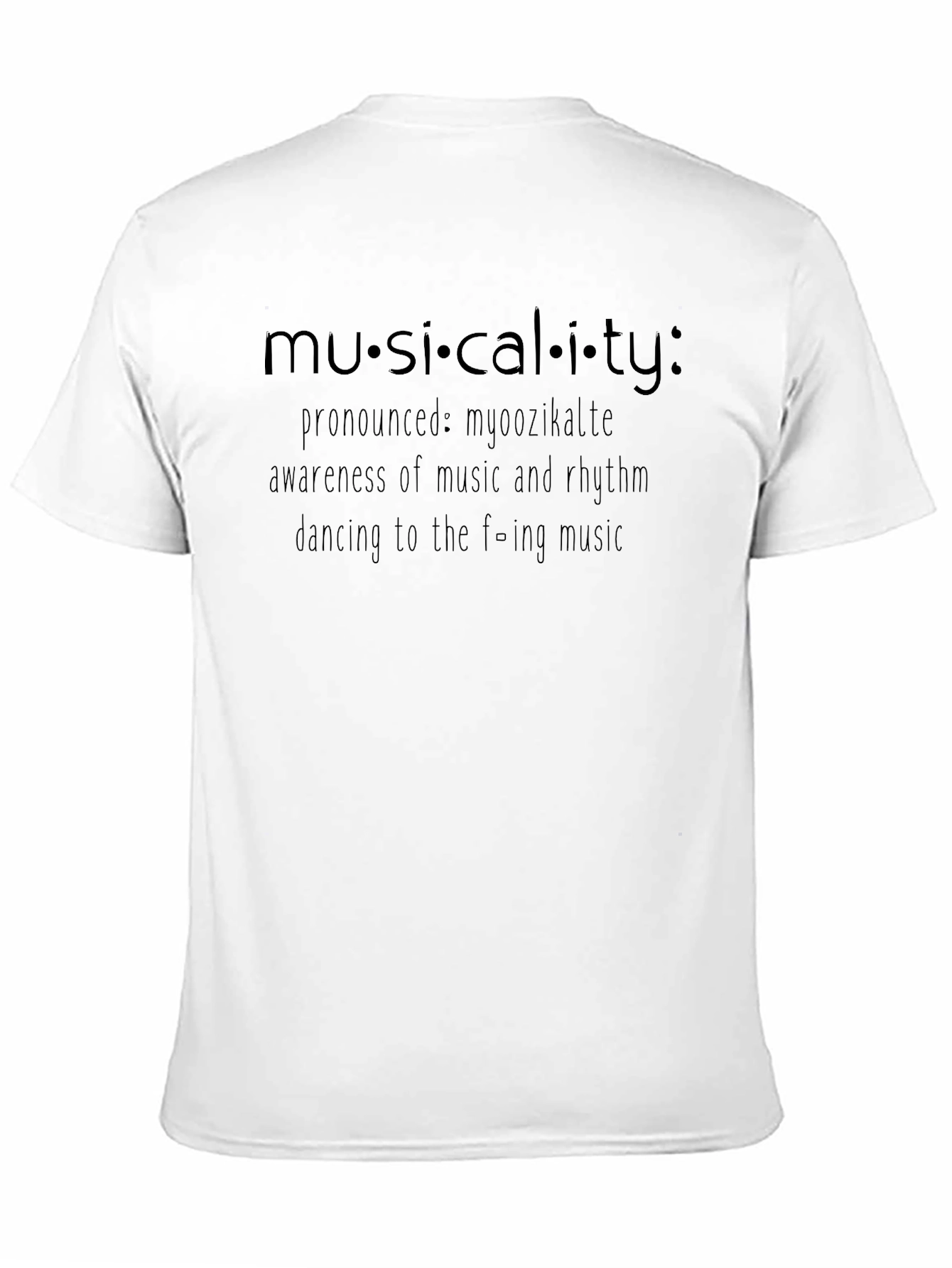 Musicality Definition Black T-Shirt