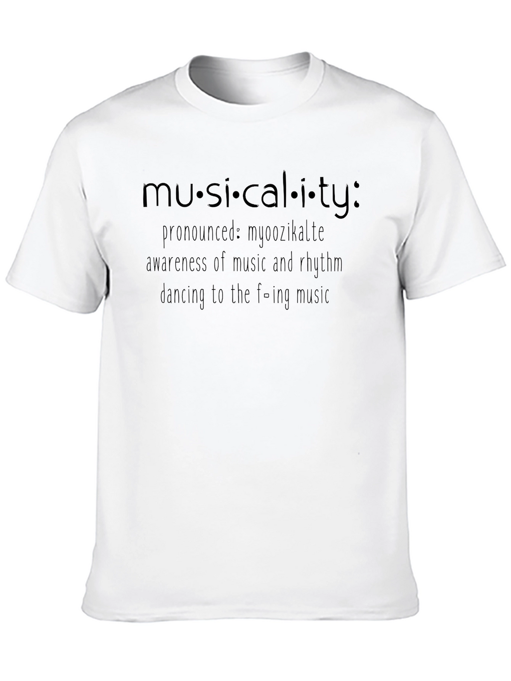 Musicality Definition Black T-Shirt