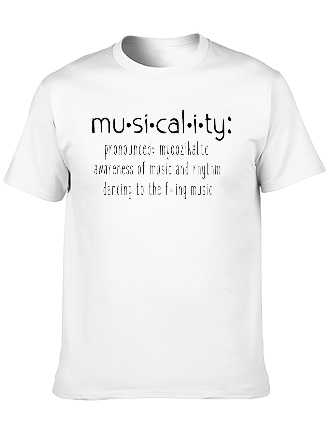 Musicality Definition Black T-Shirt