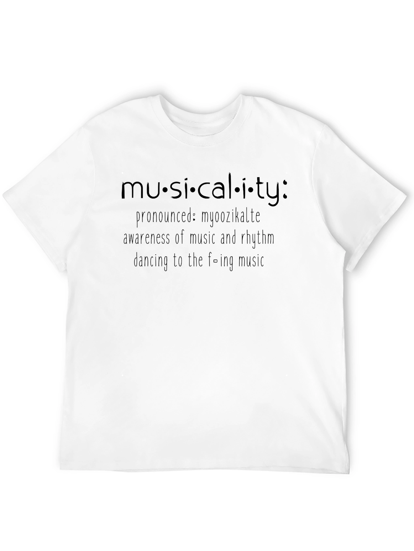 Musicality Definition Black T-Shirt