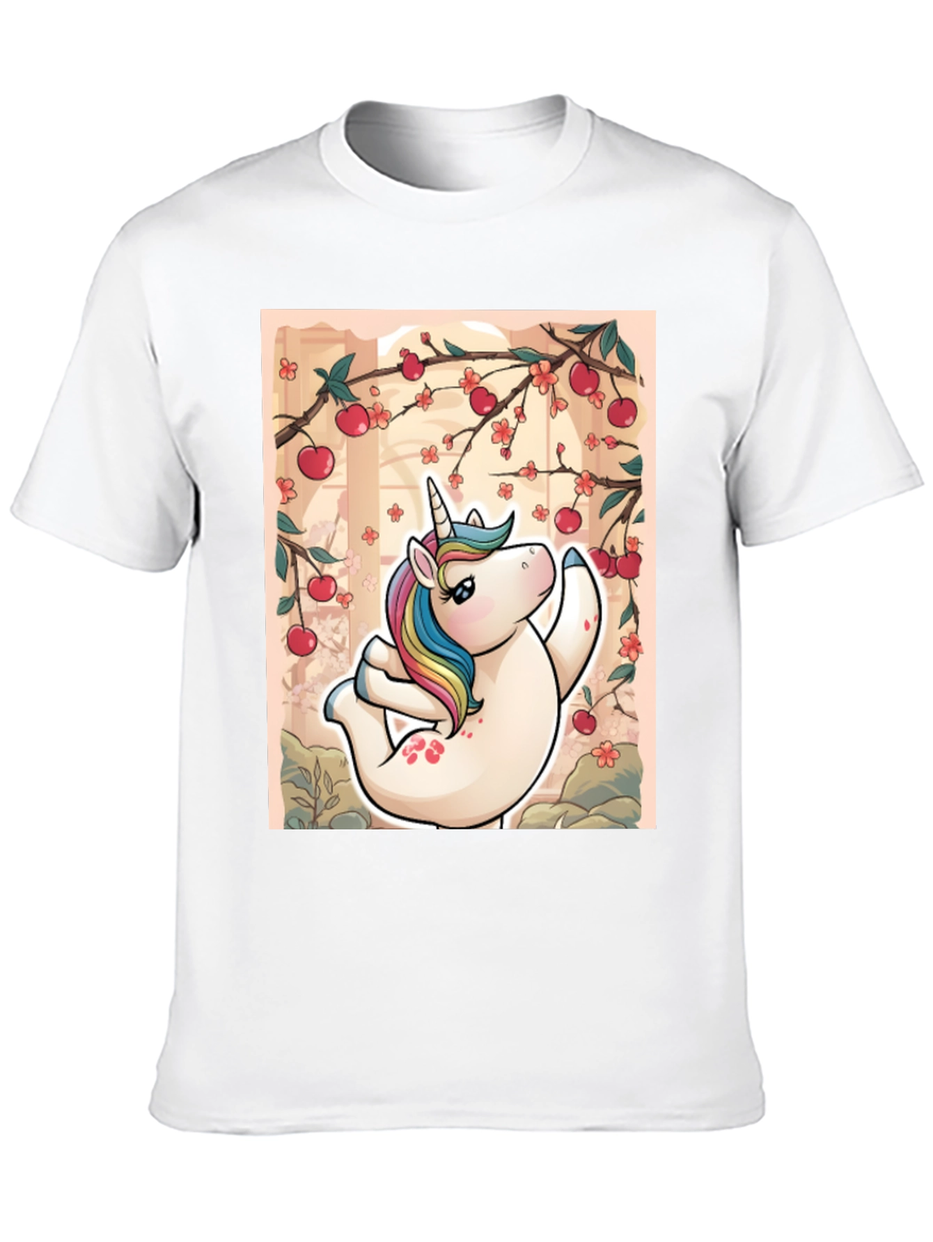 Unicorn Yoga T-Shirt - Relaxed Fit Black Tee
