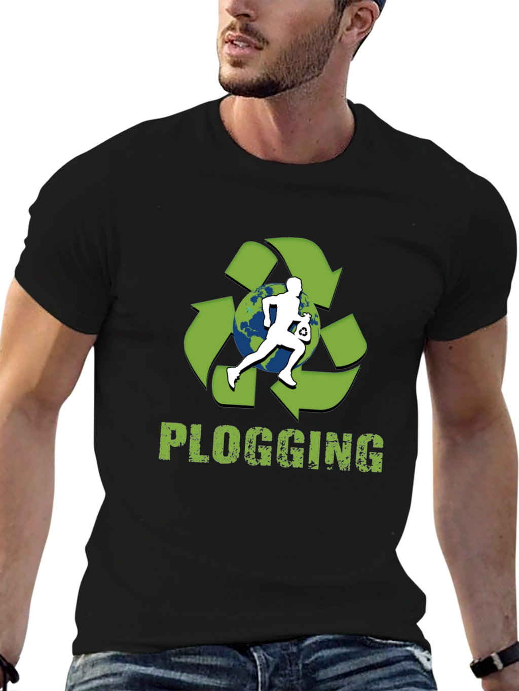 Plogging Tee: Eco-Friendly Run & Clean