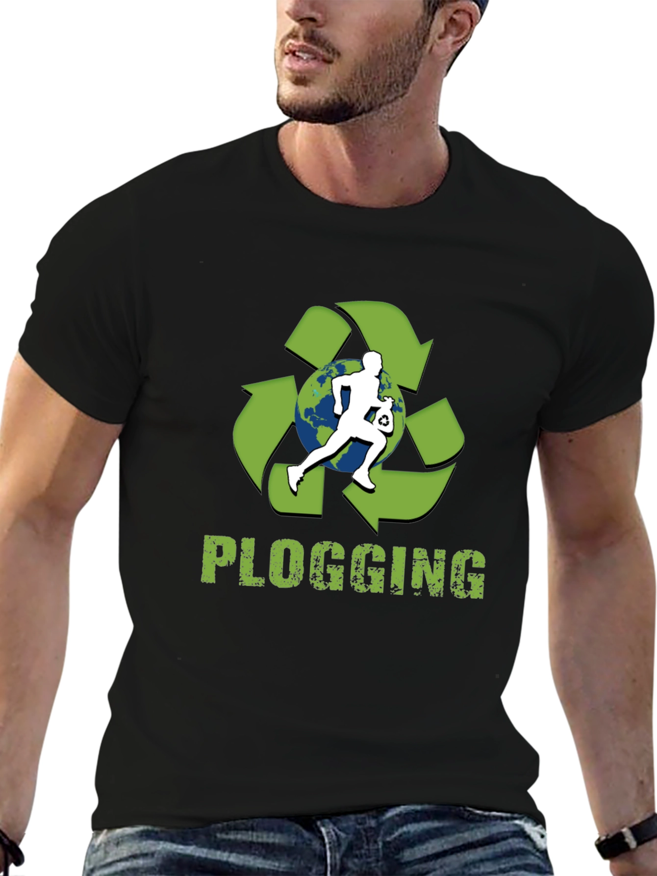 Plogging Tee: Eco-Friendly Run & Clean
