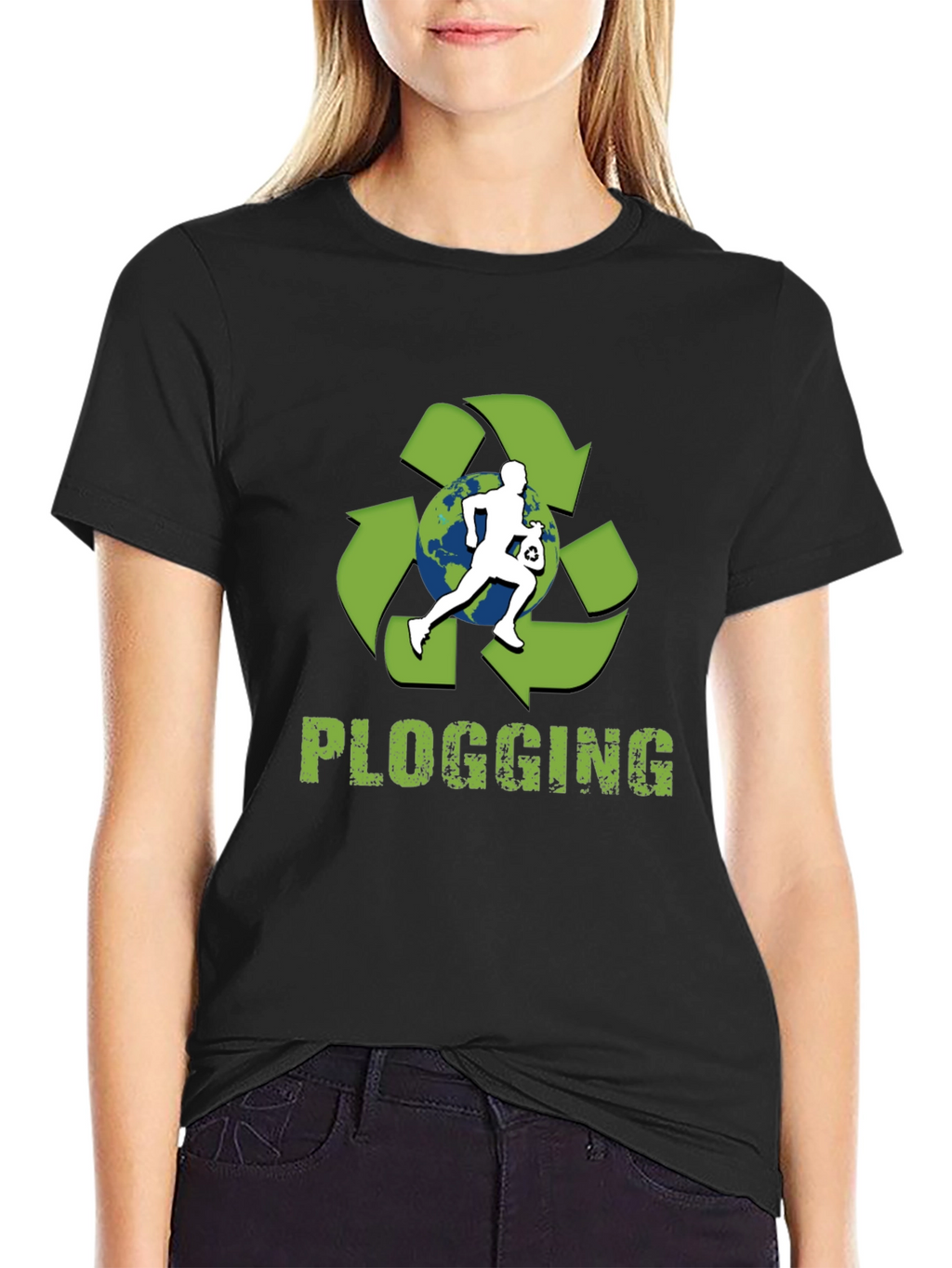 Plogging Tee: Eco-Friendly Run & Clean