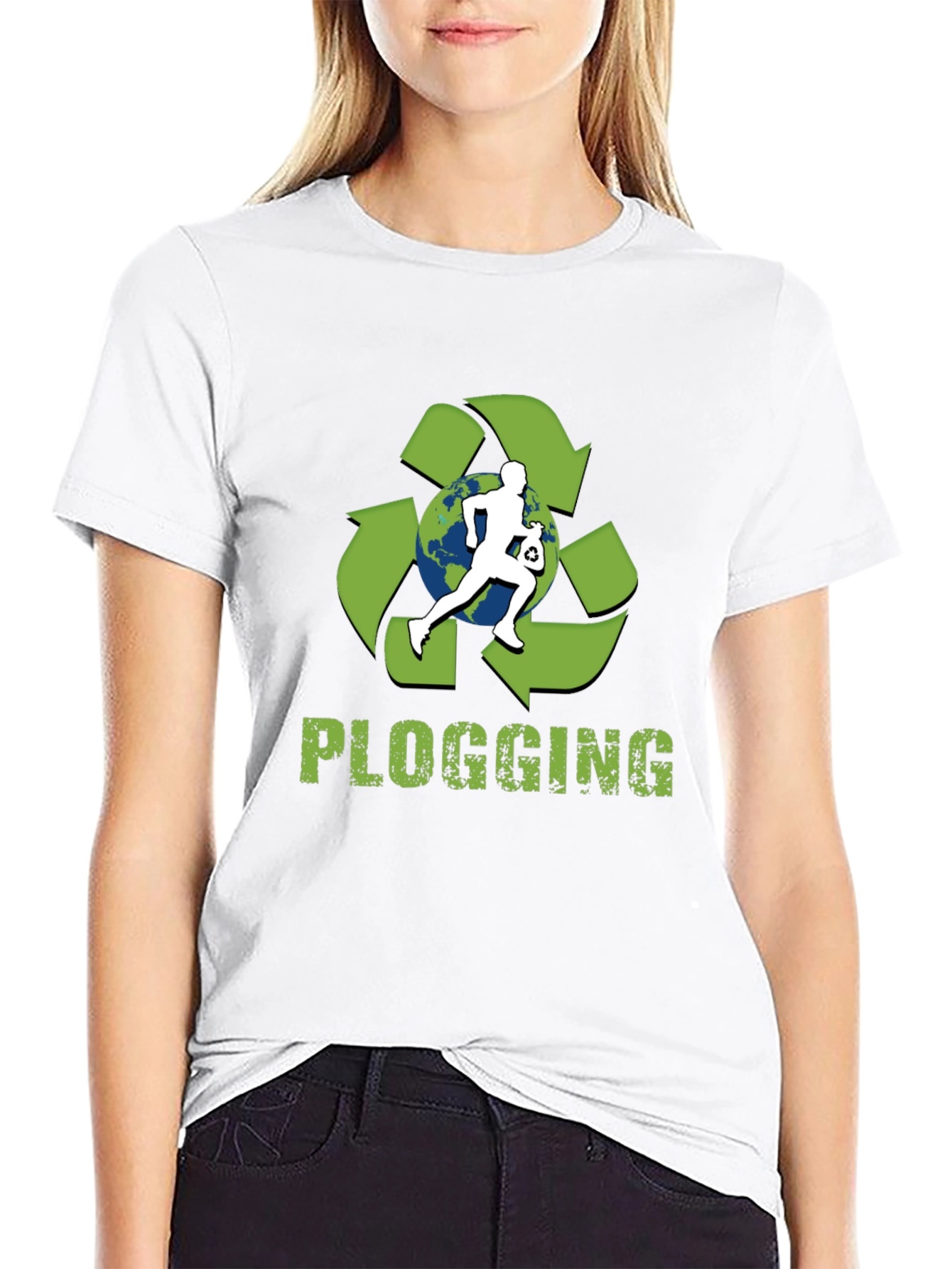 Plogging Tee: Eco-Friendly Run & Clean