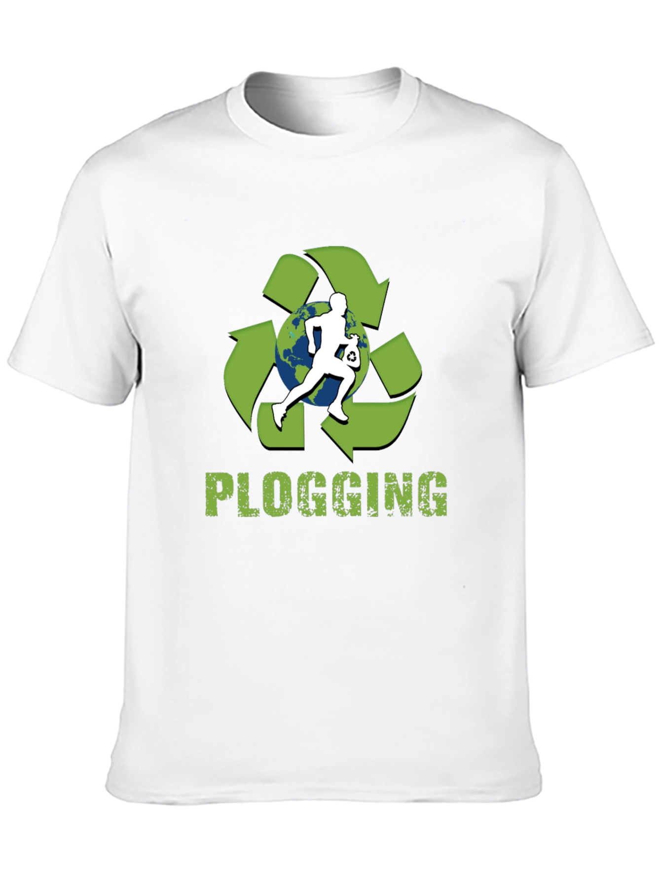 Plogging Tee: Eco-Friendly Run & Clean