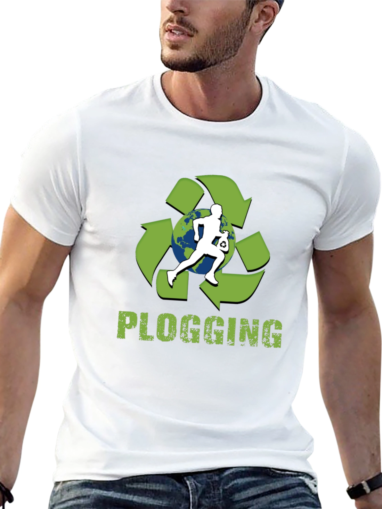 Plogging Tee: Eco-Friendly Run & Clean