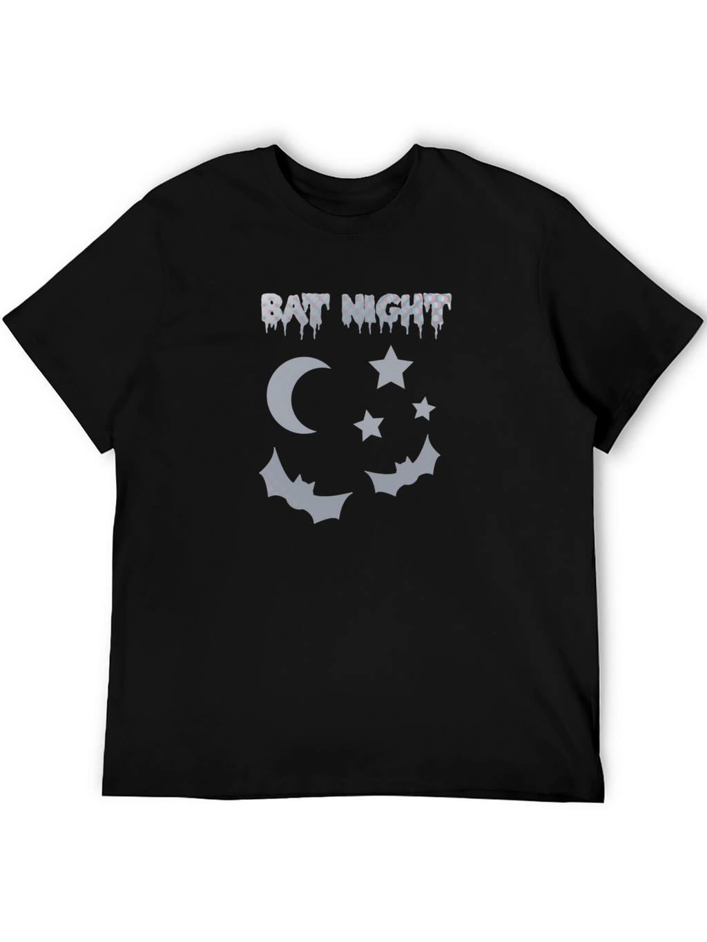 Bat Night Graphic Tee - Mens Black T-Shirt