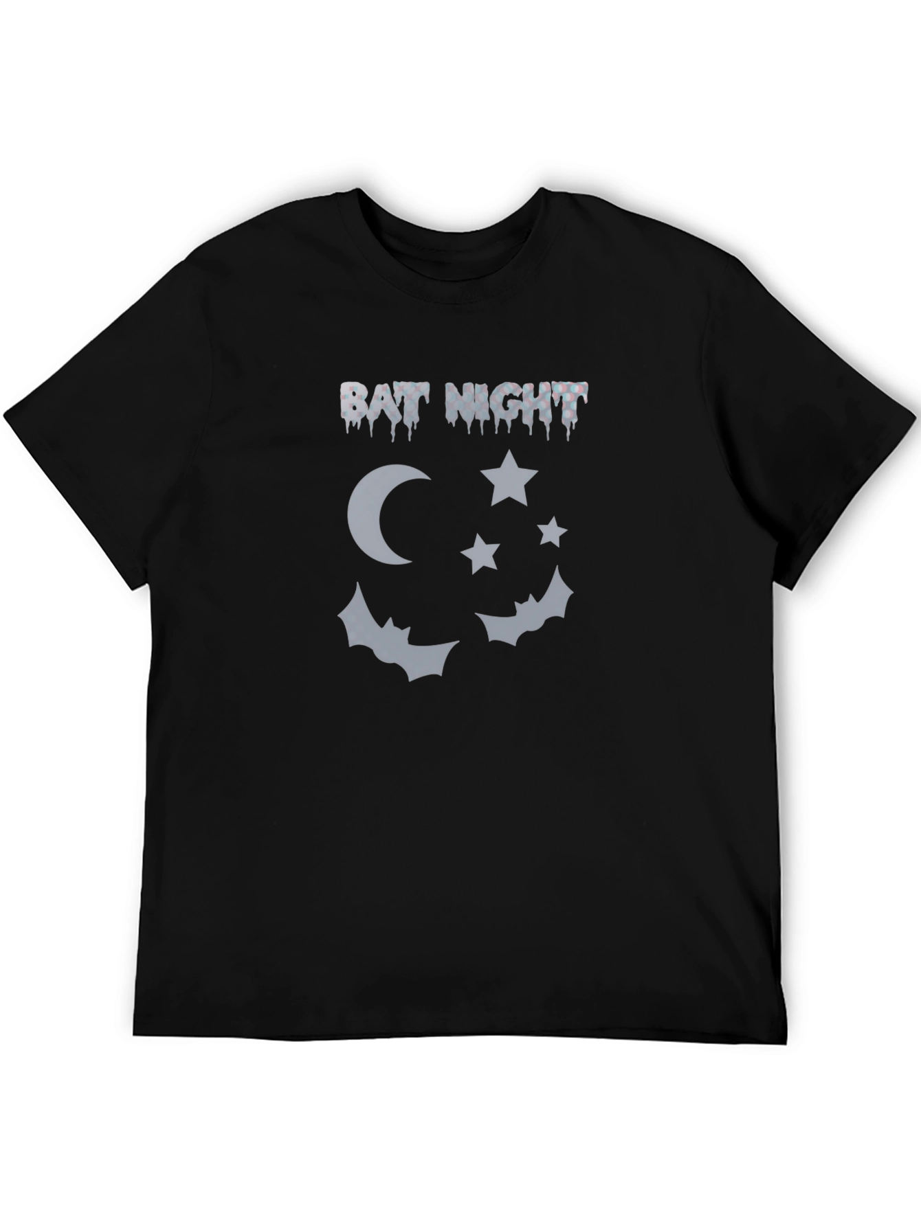 Bat Night Graphic Tee - Mens Black T-Shirt