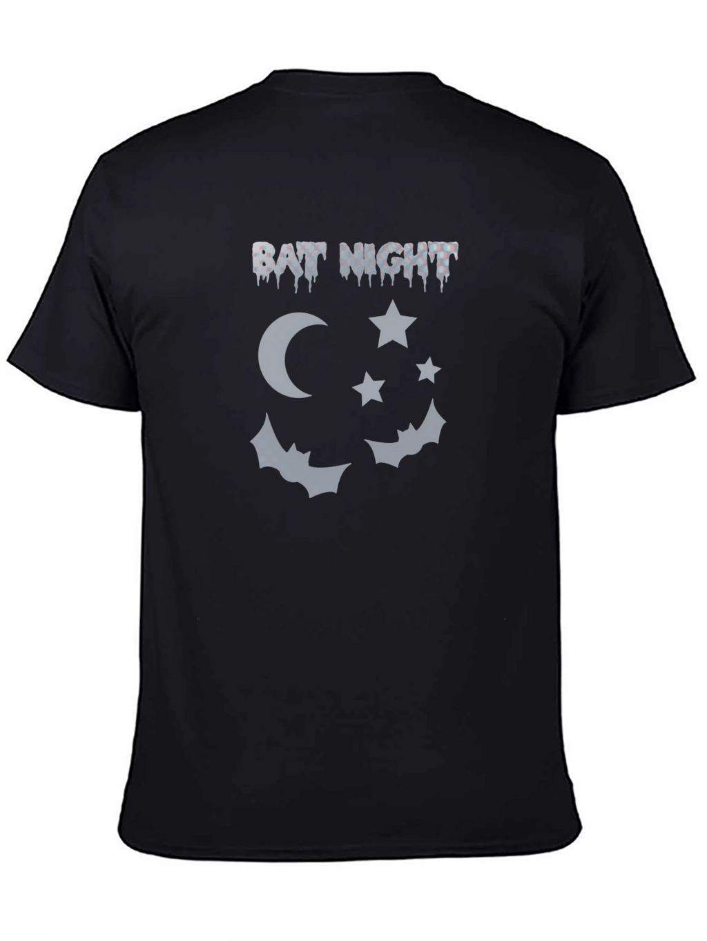 Bat Night Graphic Tee - Mens Black T-Shirt