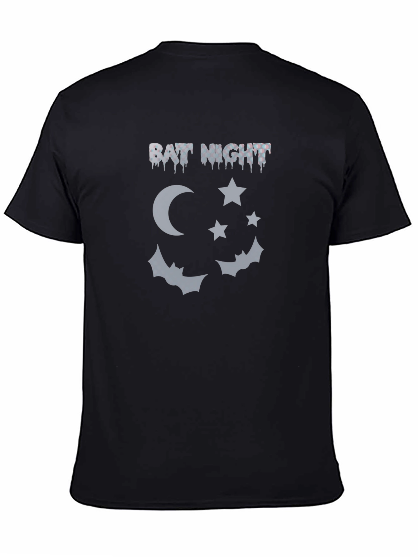 Bat Night Graphic Tee - Mens Black T-Shirt