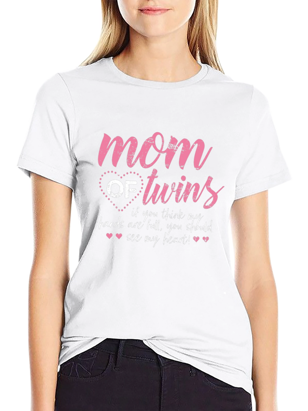 Mom of Twins Graphic Tee - Heartfelt Mothers Shirt